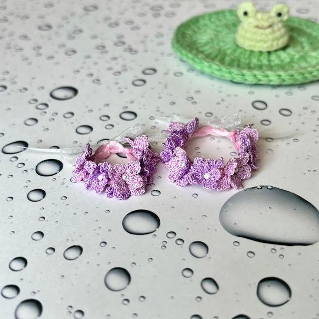 あじさいの花冠  ハムスター・小動物・ぬいぐるみ1枚目の画像