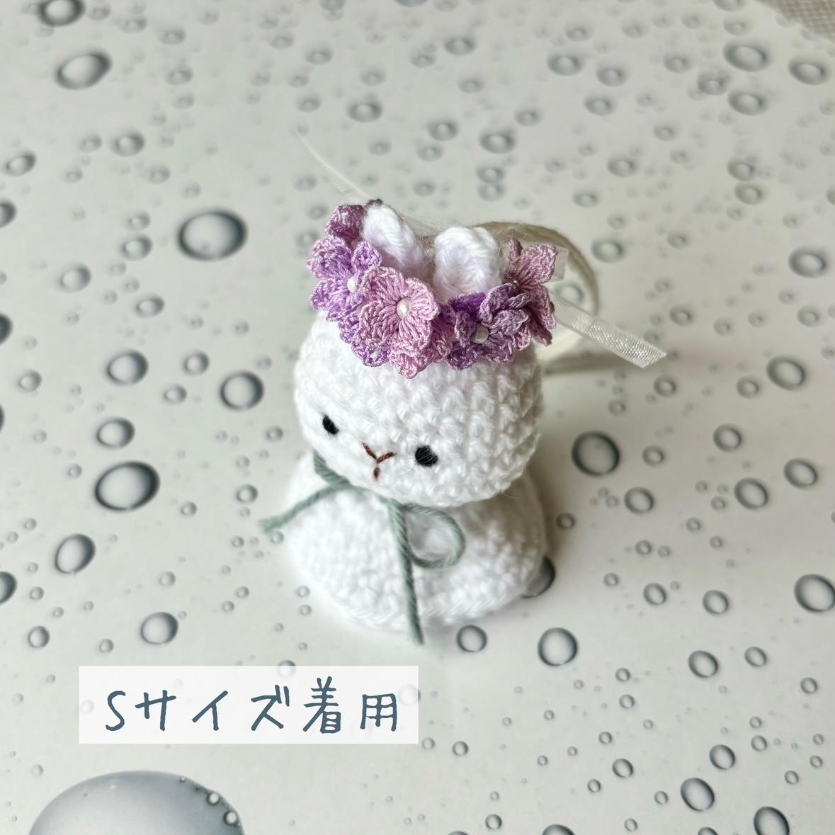 あじさいの花冠  ハムスター・小動物・ぬいぐるみ | 4枚目