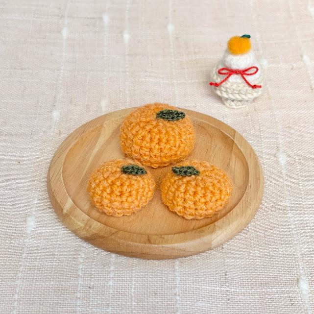 みかんの帽子　ハムスター・小動物・ぬいぐるみ1枚目の画像