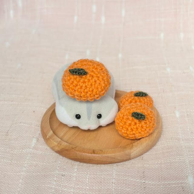 みかんの帽子　ハムスター・小動物・ぬいぐるみ | 3枚目