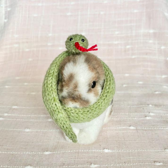 へびさんの被り物　うさぎ・ペット・ぬいぐるみ | 3枚目