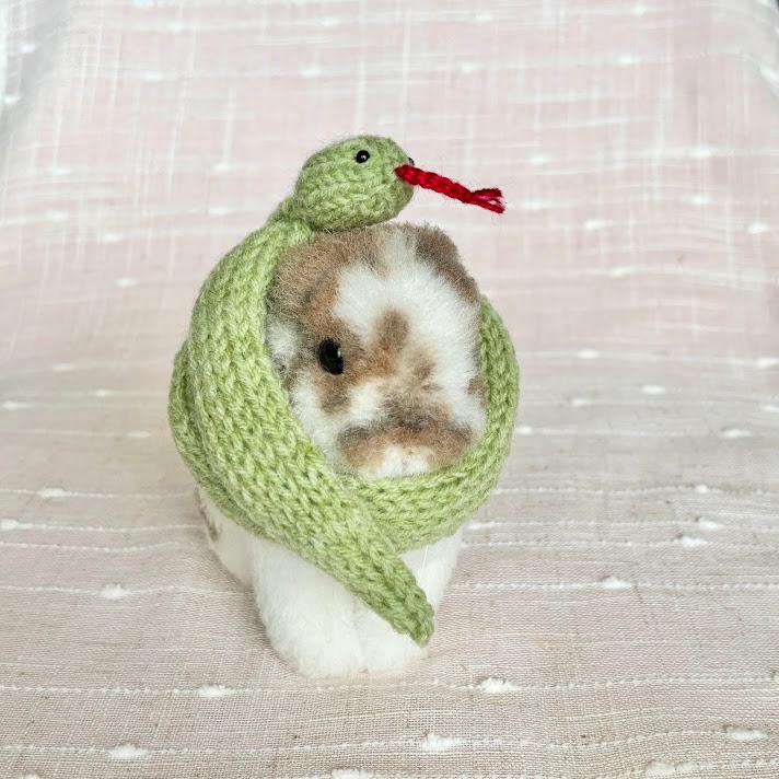 へびさんの被り物　うさぎ・ペット・ぬいぐるみ | 4枚目