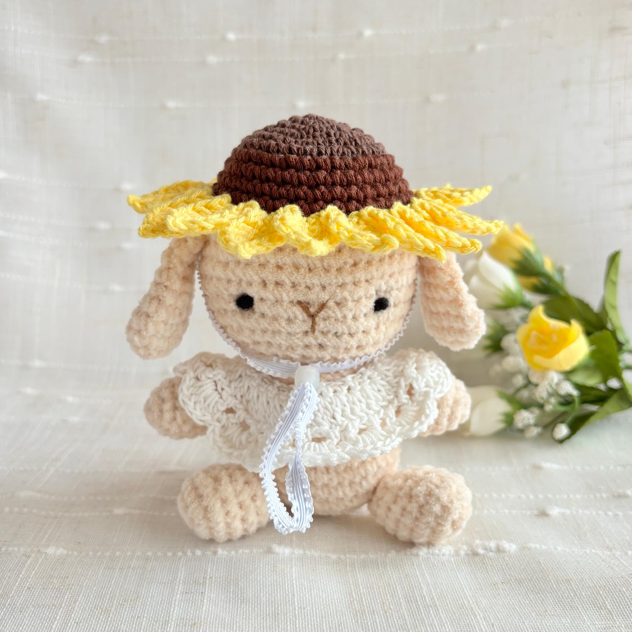 そのままひまわりの帽子 うさぎ・ペット・ぬいぐるみ | 2枚目